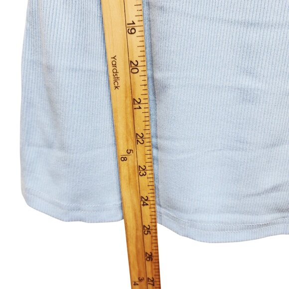 Blue Ribbed Tank Top Anrabess Size S Womens - Picture 7 of 8